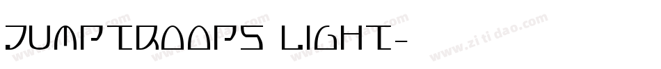 Jumptroops Light字体转换